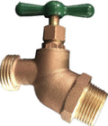 1/2" MIP X 3/4" MHT Heavy Duty Brass Hose Bibb, Outdoor Water Spigot Hose Faucet, No-Kink Garden Hose Shut off Valve, Male Hose Thread Outlet, outside Faucet Replacement Connector(1)