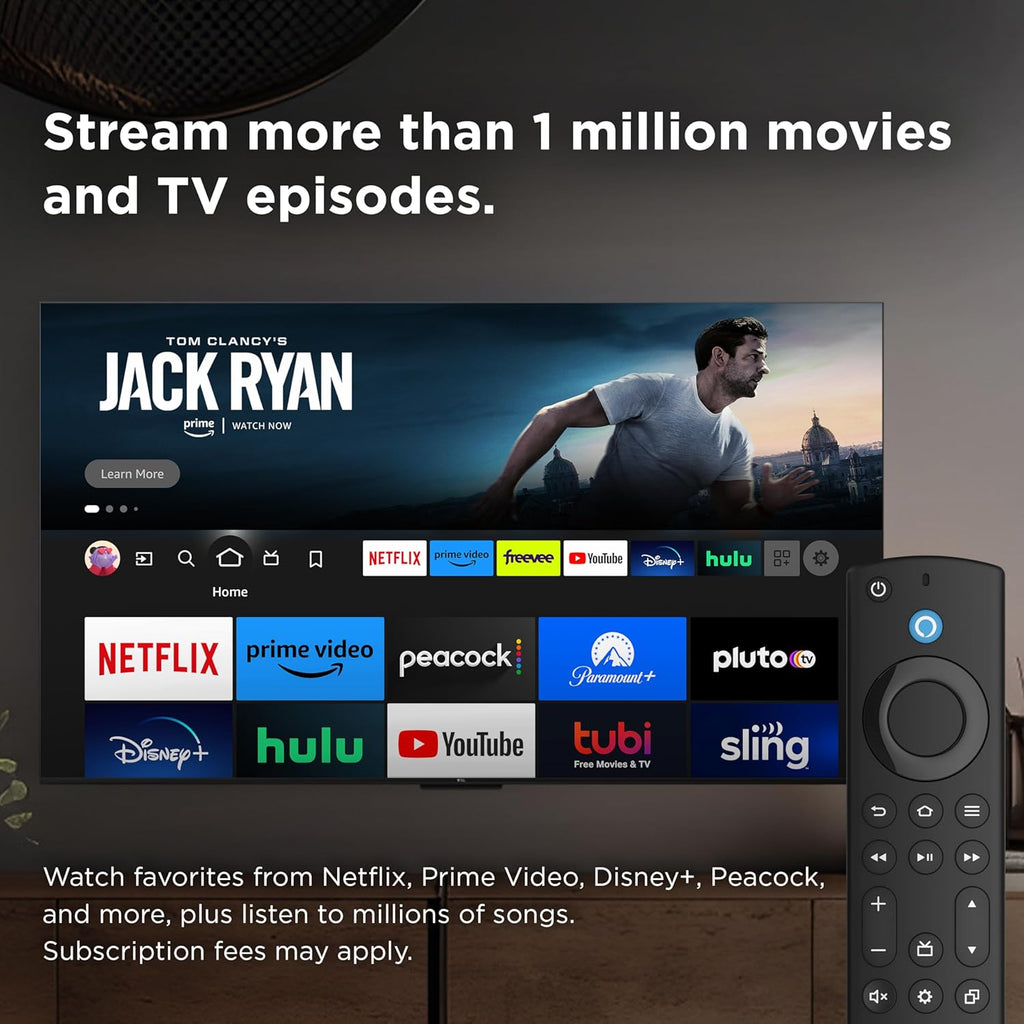 55-Inch Class S4 4K LED Smart TV with Fire TV (55S450F, 2023 Model), Dolby Vision HDR, Dolby Atmos, Alexa Built-In, Apple Airplay Compatibility, Streaming UHD Television, Black