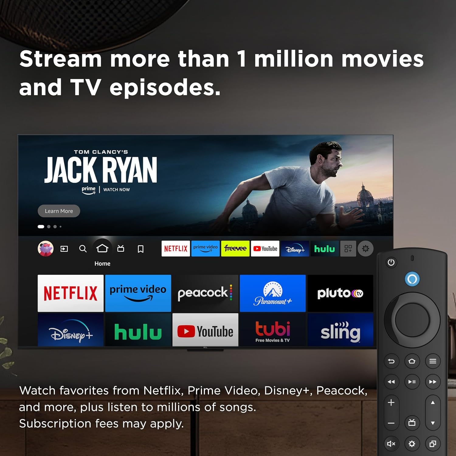 55-Inch Class S4 4K LED Smart TV with Fire TV (55S450F, 2023 Model), Dolby Vision HDR, Dolby Atmos, Alexa Built-In, Apple Airplay Compatibility, Streaming UHD Television, Black