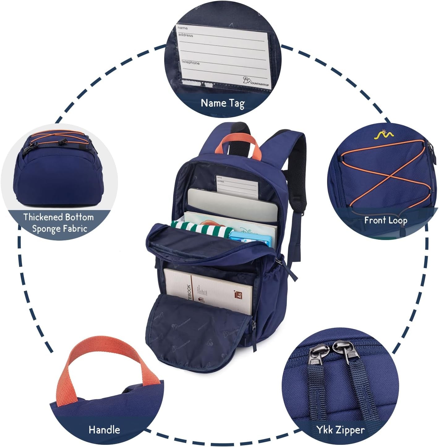 Kids Backpack for Boys Girls Elementary Kindergarten School Bag Lightweight Children Daypack