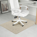 Chair Mat for Hardwood Floor, 36" X 48" Heavy Duty Office Chair Mat for Rolling Chairs, anti Slip, Non-Curve, Floor Protector for Home Office, Ivory Linen Weave
