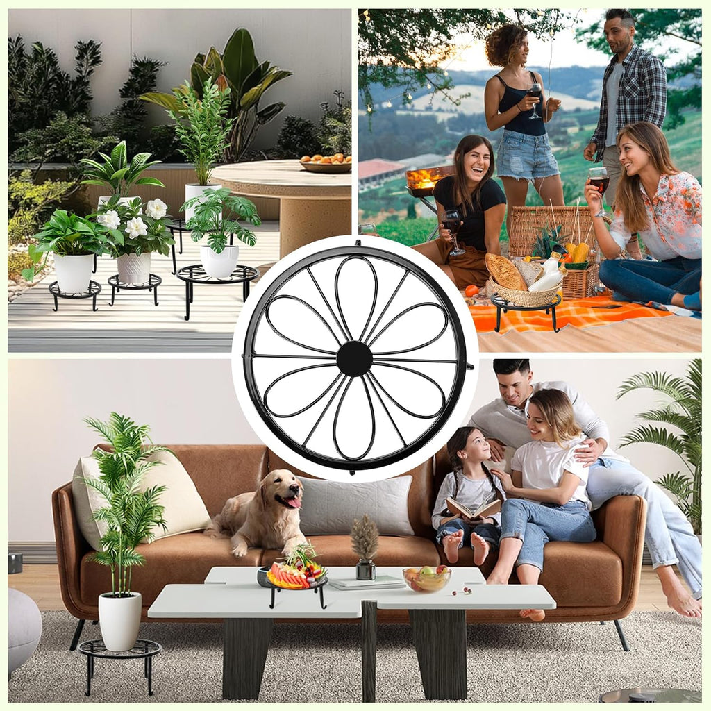 10 Pack Plant Stand, Metal Plant Stands for Outdoor Indoor Plants, Heavy Duty Plant Stands for Multiple Plant, Anti-Rust Iron Plant Pot Shelffor Planter, Potted Plant Holder for Garden Home