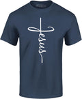Jesus Cross T-Shirt - Christian Religious Graphic Tee for Men Women | Christian Faith Shirt, Jesus Cross T-Shirt, Religious Graphic Tee, Inspirational Christian Gift, Men Women Apparel