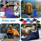 6 Pack Sleeping Bags with Fleece Liners for Adults Bulk, Lightweight Waterproof Camping Sleeping Bags Set for Summer Camp, Church Trip, Emergency Relief, Outdoor Hiking Backpacking