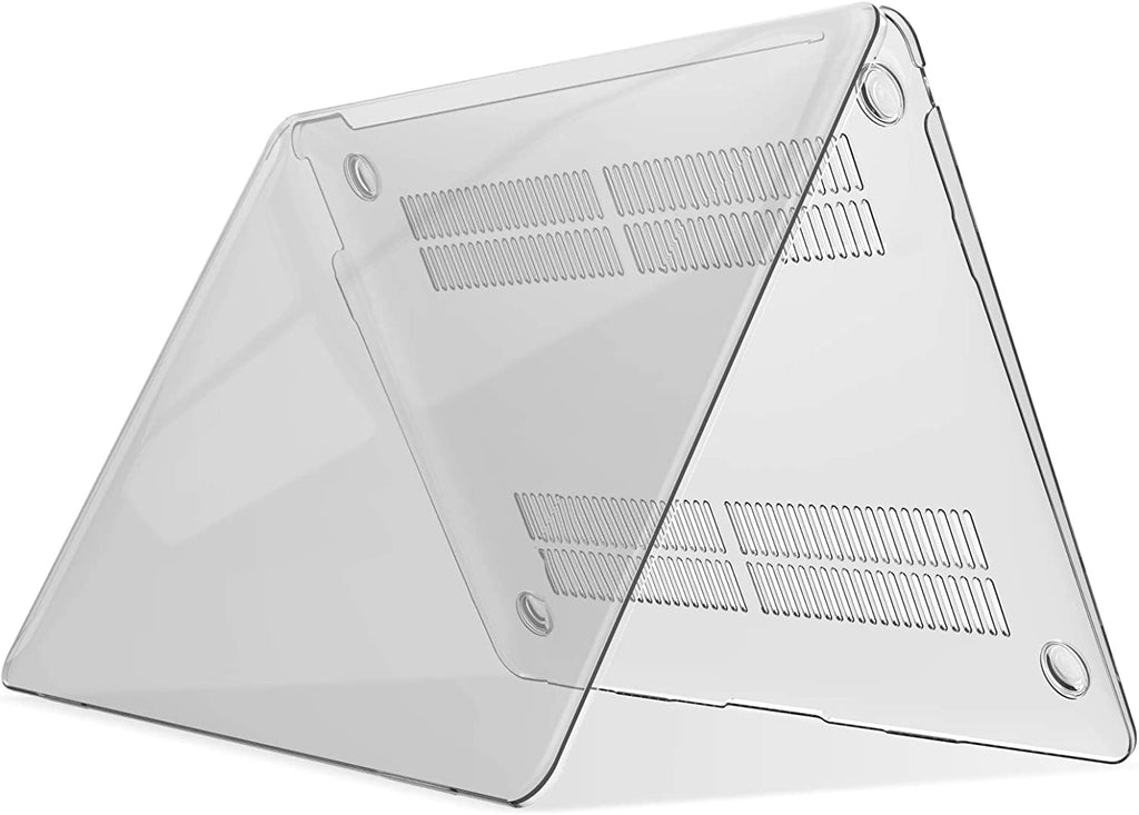Compatible with 2022 2021 2020 Macbook Air 13 Inch Case M1 A2337 A2179 A1932, Hard Shell Case&Keyboard Cover&Screen Film for Mac Air 13 with Touch ID, Crystal Clear, AT13CYCL+2