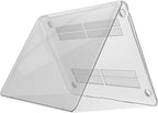 Compatible with 2022 2021 2020 Macbook Air 13 Inch Case M1 A2337 A2179 A1932, Hard Shell Case&Keyboard Cover&Screen Film for Mac Air 13 with Touch ID, Crystal Clear, AT13CYCL+2