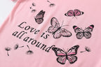 Big Girls Sleepwear Cute Cartoon 2PCS Pajama Sets | Big Girls Summer Pajama Sets, Cotton Blend 65% Cotton, 35% Polyester, Cute Patterns Printed, Softness Pullover Lounge Outfit