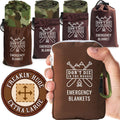 Don’T Die in the Woods – Freakin’ Huge Emergency Blankets [Camo] | Ultralight – Waterproof – Extra Large – Space Blanket Thermal Mylar for Hiking Camping Survival Gear First Aid Kit Essentials