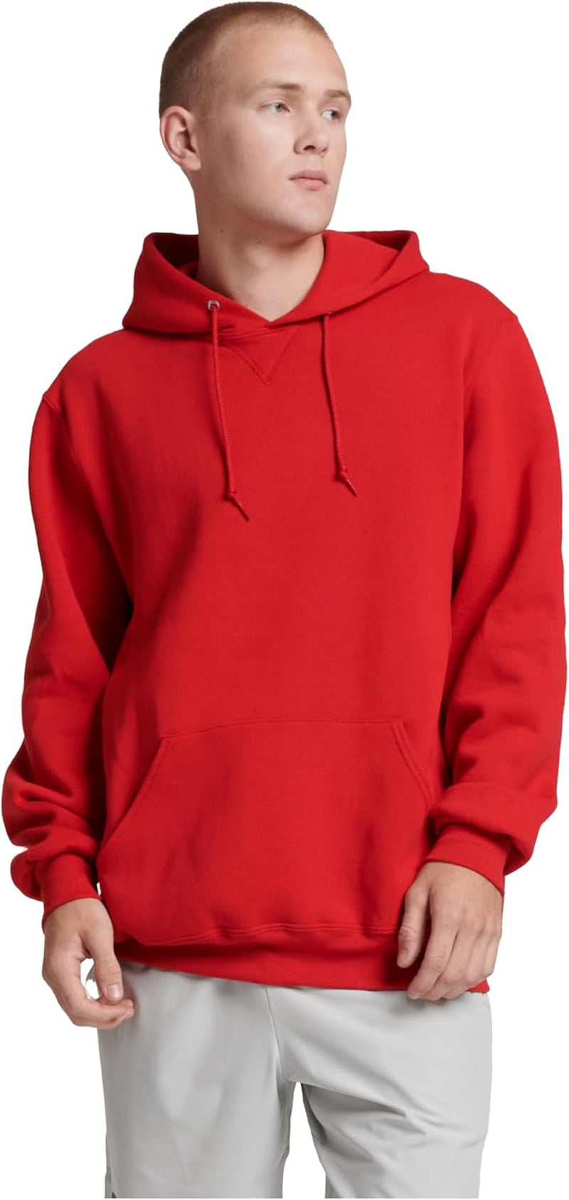 Mens Dri-Power Fleece Hoodies, Moisture Wicking, Cotton Blend, Relaxed Fit, Sizes S-4X