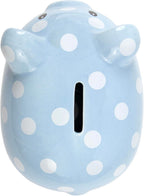 Large Ceramic Piggy Bank for Boys and Girls, Kids Money and Coin Bank, Perfect Baby Nursery Décor, Gift and Newborn Keepsake