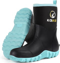 Rubber Boots for Women, Waterproof Mid Calf Women Rain Boots with Steel Shank, 6Mm Neoprene Insulated Rubber Garden Boots for Women Mud Working Farming Fishing