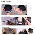 Black Elastic Bands Wig Accessories for Making Wigs/Lace Frontal/Lace Closure 2.5Cm Width 6Pcs (Elastic Band, 6Pcs) | 2.5Cm Wide Sturdy Black Elastic Bands, 6 Pieces per Set, Flexible Stretch, Wig Making, Lace Frontal and Lace Closure Fixing