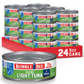 Chunk Light Tuna in Water, 5 Oz Cans (Pack of 24) - Wild Caught Skipjack Tuna - 23G Protein per Serving - MSC Certified Sustainable Seafood, Non-Gmo, Gluten Free, Kosher