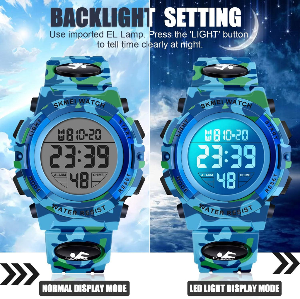 LED Digital Waterproof Watch for Kids - Kids Gifts