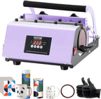 Tumbler Heat Press Machine, 11-30Oz Mug Press, Heat up Fast and Even, Tumbler Press with Sublimation Paper, Tape and Gloves, Temp and Time Setting, for Sublimation Tumblers, Cups, Mugs, Purple