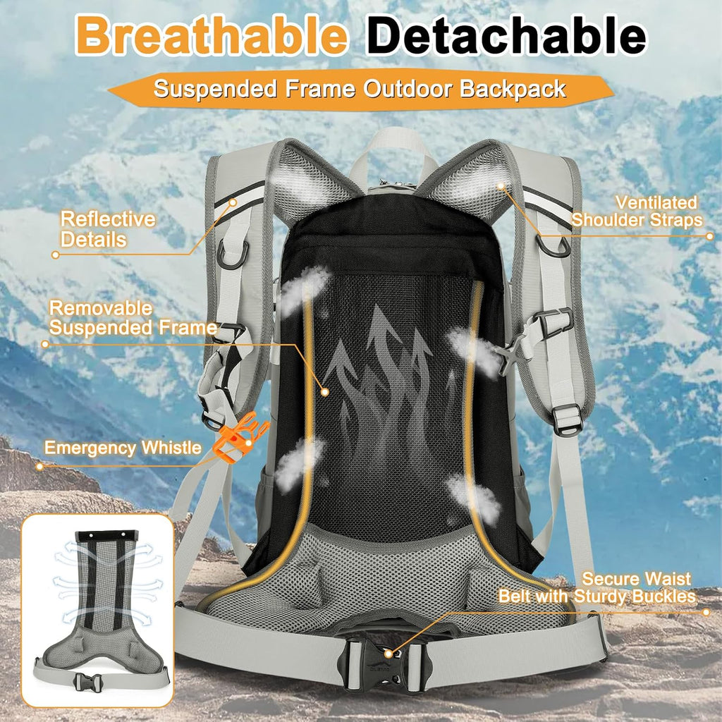 Hiking Backpack, 25L Lightweight Travel Backpacks,Camping Daypack for Outdoor Sports,Lightweight Travel Camping Backpack for Men Women