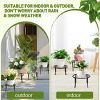 10 Pack Plant Stand, Metal Plant Stands for Outdoor Indoor Plants, Heavy Duty Plant Stands for Multiple Plant, Anti-Rust Iron Plant Pot Shelffor Planter, Potted Plant Holder for Garden Home