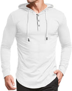 Men'S S-5X Short&Long Sleeve Athletic Casual plus Size Hoodies Sport Sweatshirt Hooded T-Shirts