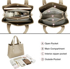 Women Crossbody Handbags Genuine Leather Satchel Handbags for Women Top-Handle Shoulder Tote Purses