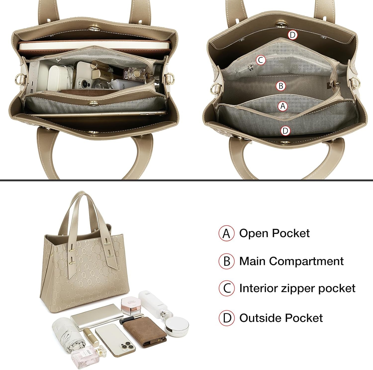 Women Crossbody Handbags Genuine Leather Satchel Handbags for Women Top-Handle Shoulder Tote Purses