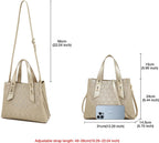Women Crossbody Handbags Genuine Leather Satchel Handbags for Women Top-Handle Shoulder Tote Purses