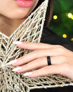 Infinity Silicone Ring for Women | Soft Flexible Rubber Wedding Band, Comfortable Fit, Engagement Ring Alternative, Everyday Wear, Patented Design