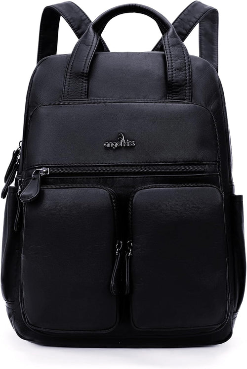 Backpack Purse for Women Soft Washed Leather Multi Pocket Casual Travel Backpacks…