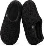 Women'S Fuzzy Curly Fur Fleece Lining Memory Foam Loafer Slippers | Non-Slip,Indoor and Outdoor,Machine-Washable,Warm,Bedroom