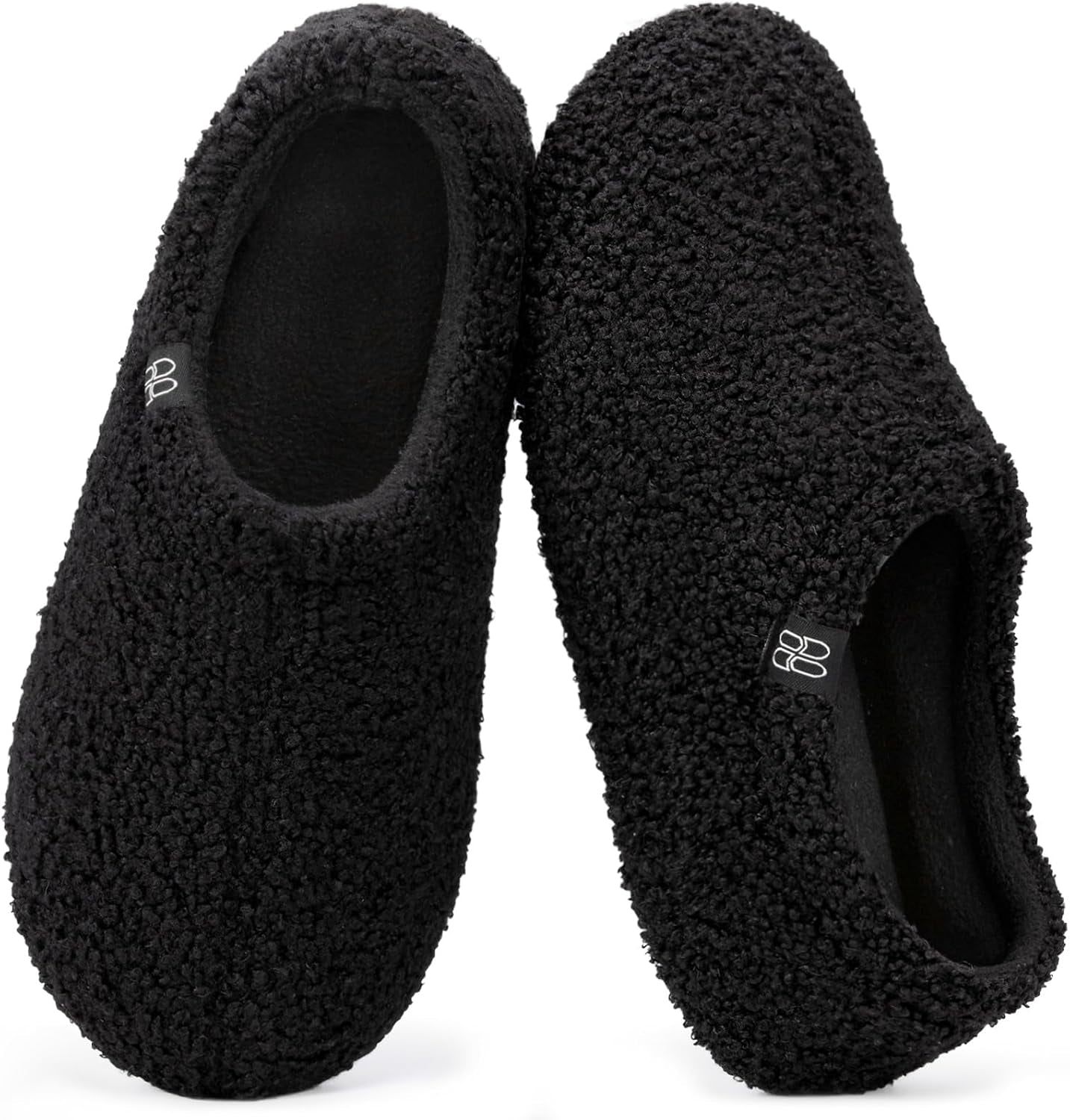 Women'S Fuzzy Curly Fur Fleece Lining Memory Foam Loafer Slippers | Non-Slip,Indoor and Outdoor,Machine-Washable,Warm,Bedroom