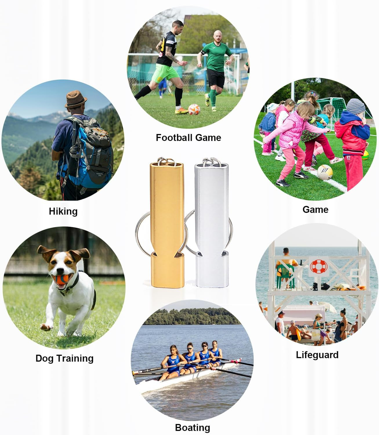 120 Db Loud Emergency Survival Whistle with Lanyard - Suitable for Coaches, Teachers, Dog Training, Kayak Accessories, and Hiking Safety Tool