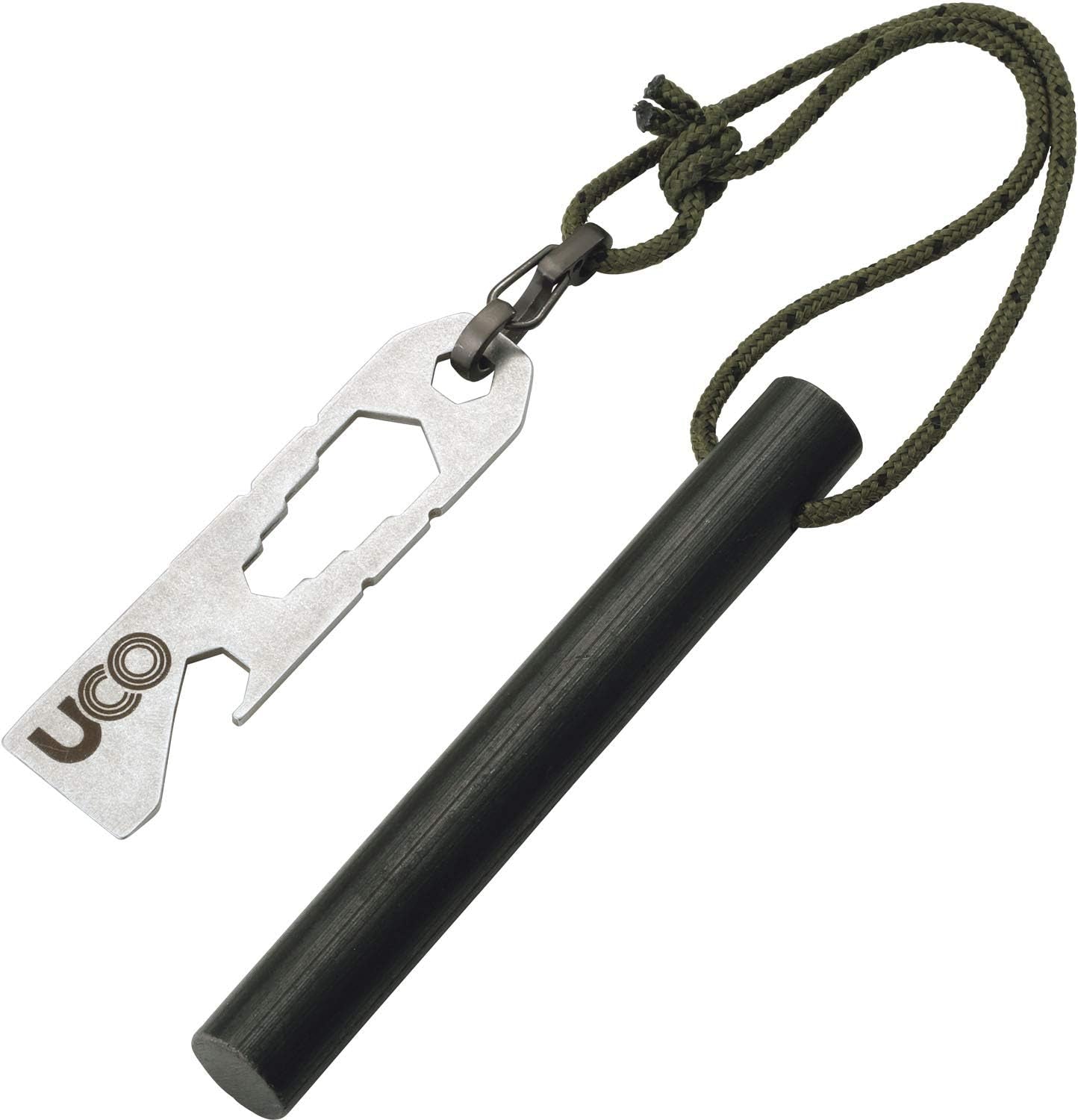 Titan Fire Striker Ferro Rod Fire Starting Survival Tool with Tether and Multitool, 20,000+ Strikes