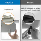 2 Packs Magnetic Sunglass Holder for Car Visor (Grey) | Magnetic Interior Car Accessories