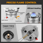 Gen Camping Stove Cooking System | Portable Camping Backpacking Jet Burner | Fast and Safe Hiking Stove