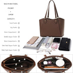 Tote Handbags Purses for Women PU Leather Womens Shoulder Bag | Large Tote Bag for Women, Shoulder Purse, Vegan Leather Purses for Women, Women'S Handbags