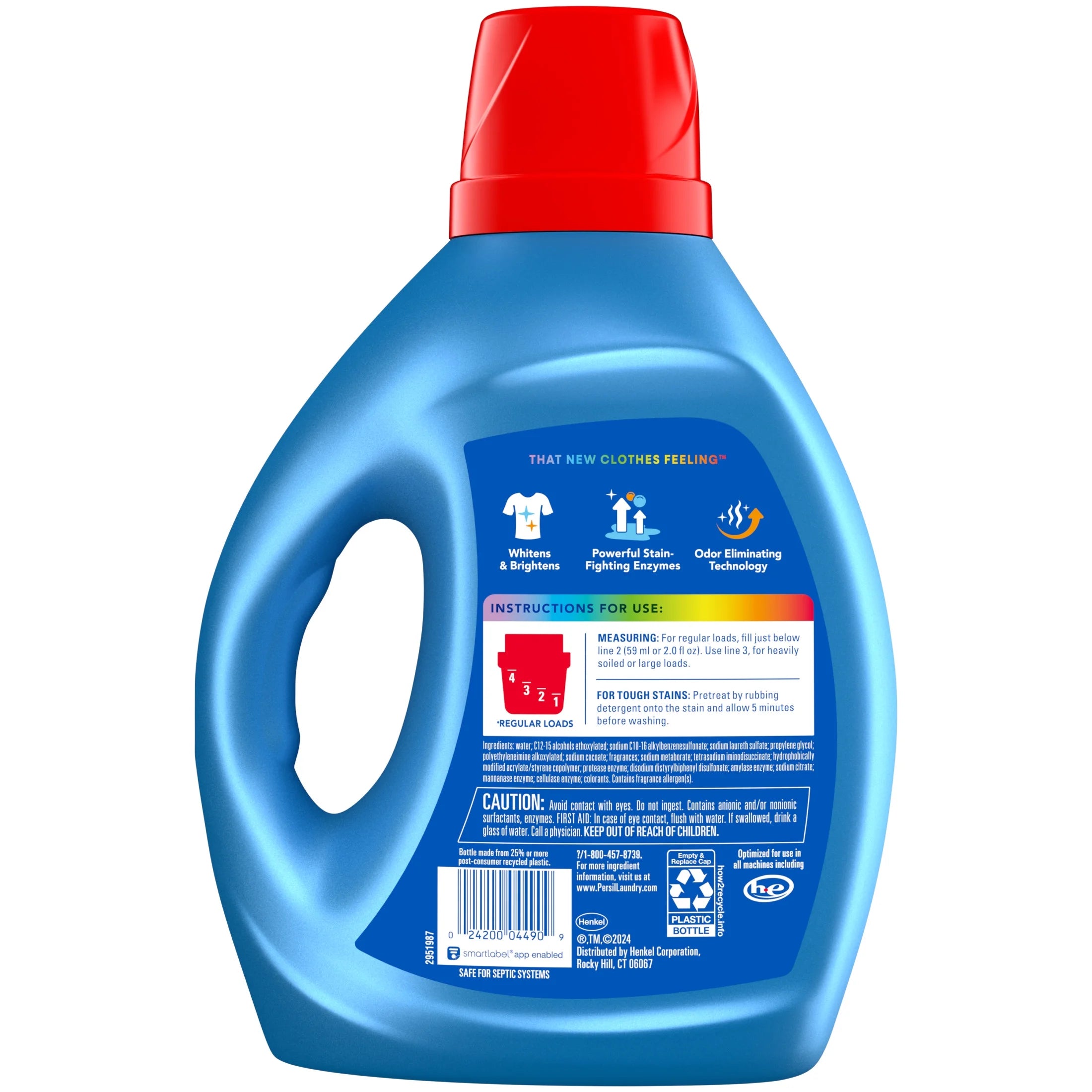 Advanced Clean Oxi+Odor Power Liquid Laundry Detergent, 100 Fluid Ounces, 50 Loads