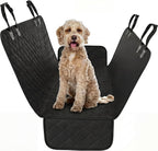 Black Standard Dog Car Hammock Back Seat Cover, Waterproof Backseat Cover Protector for Truck Bench Rear of Sedans or Suvs, Essential Pet Supplies Vacuum or Wipe Clean, Machine Washable