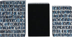 Set of 3 10/11/12" Boxes with Inlay Pieces, Blue/White