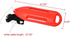 3 Handle Rescue Can Swimming Float Rescue Buoy 220N for Water Life Saving Safe Swim Training Swim Buoy Safety Float with Adjustable Waist Belt