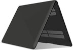Compatible with New Macbook Air 13 Inch Case 2022 2021 2020 M1 A2337 A2179 A1932, Plastic Hard Shell Case with Keyboard Cover for Mac Retina Display with Touch ID, Black, MMA-T13BK+1A
