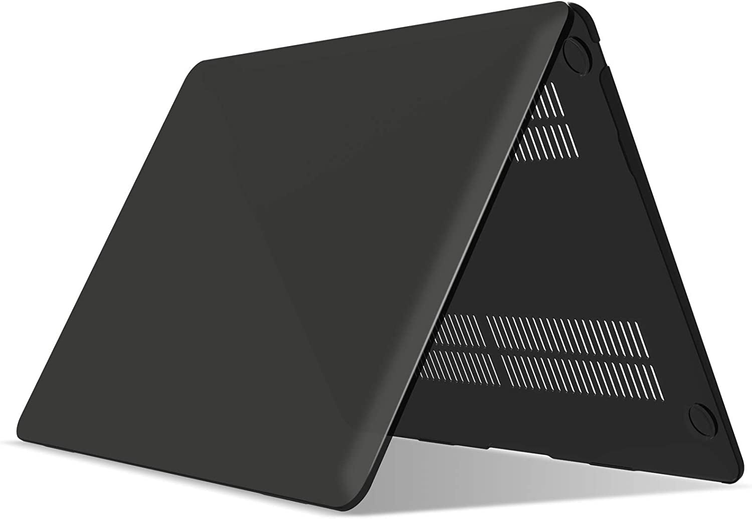 Compatible with New Macbook Air 13 Inch Case 2022 2021 2020 M1 A2337 A2179 A1932, Plastic Hard Shell Case with Keyboard Cover for Mac Retina Display with Touch ID, Black, MMA-T13BK+1A
