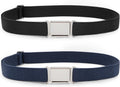 2 Pack Kids Adjustable Magnetic Belt Boys Girls Elastic Belt with Easy Magnetic Buckle