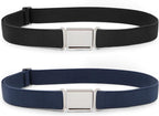 2 Pack Kids Adjustable Magnetic Belt Boys Girls Elastic Belt with Easy Magnetic Buckle