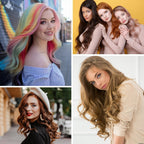 25Pcs 32Mm Hairpieces Snap Clips U Shape Wig Clips for Hair Extensions Making Wig Accessories Set Tools (Black)