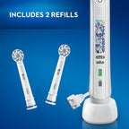 Kids Electric Toothbrush with Coaching Pressure Sensor and Timer, Rechargeable Toothbrush with Brush Head, Sparkle & Shine