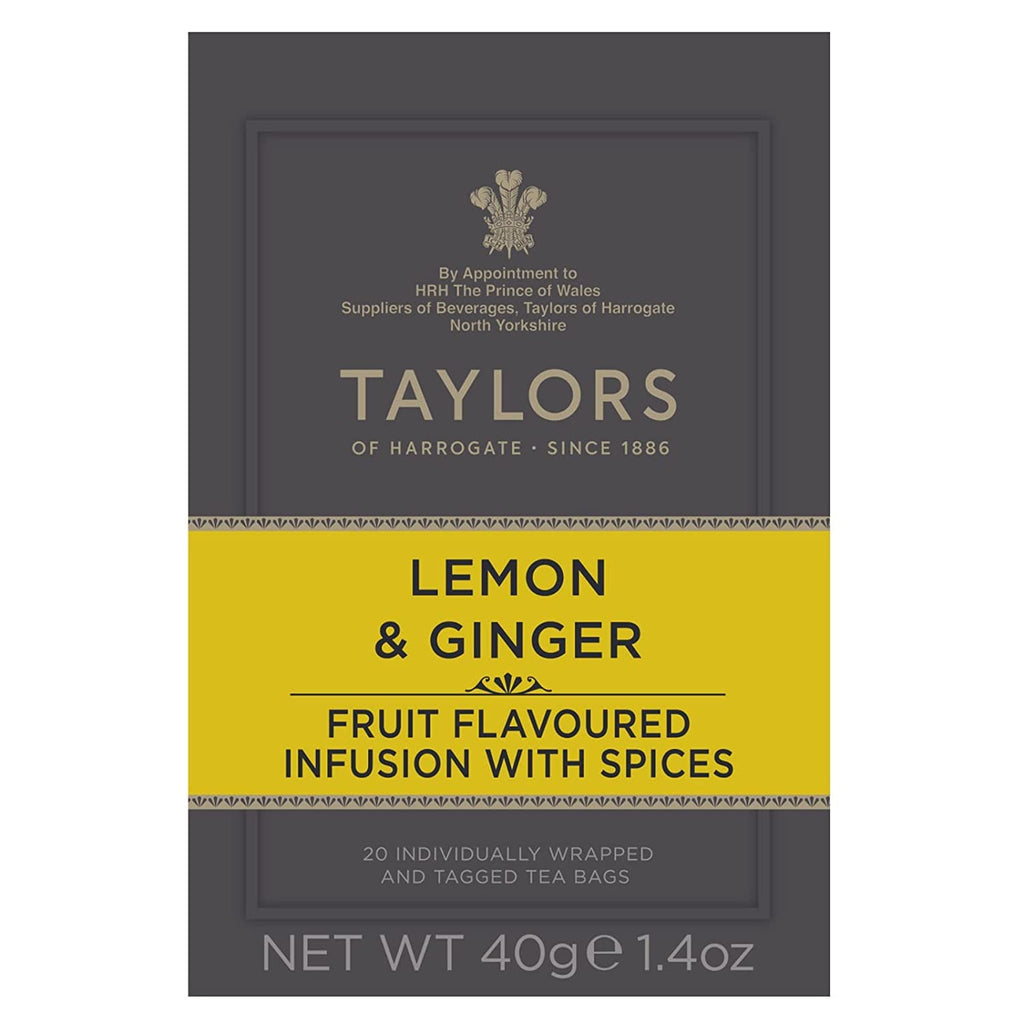 Lemon & Ginger Herbal Tea, 20 Count