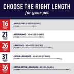 Dog Car Seat Belt Restraint - No-Chew Heavy Duty Car Seatbelt for Pets - 5 Sizes - Coated Steel Rope to Prevent Chewing (16 In) - Restraints for Dogs in Cars - Dog Seat Belt for Car