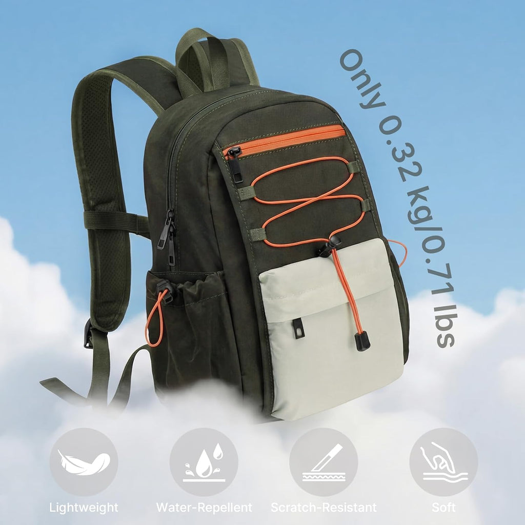 10L Small Hiking Backpack for Women Men | Mini Lightweight Travel Casual Daypack, Water Repellent Fabric, Fits 11" Tablet