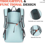 35L Ultra Lightweight Foldable Packable Hiking Backpack | Travel Backpack, Survival Whistle, Water-Resistant, Camping Daypack, Outdoor Sports, 0.88 Pounds, Men & Women