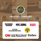 Bedsure Washable Dog Bed Medium Size Dog with Comfy Sherpa, 30X20In Grey | Orthopedic Egg Crate Foam,Comfort Support Flat Rectangle Pet Mat,Non-Slip Bottom,Removable Cover,For Medium Pet up to 30 Lbs