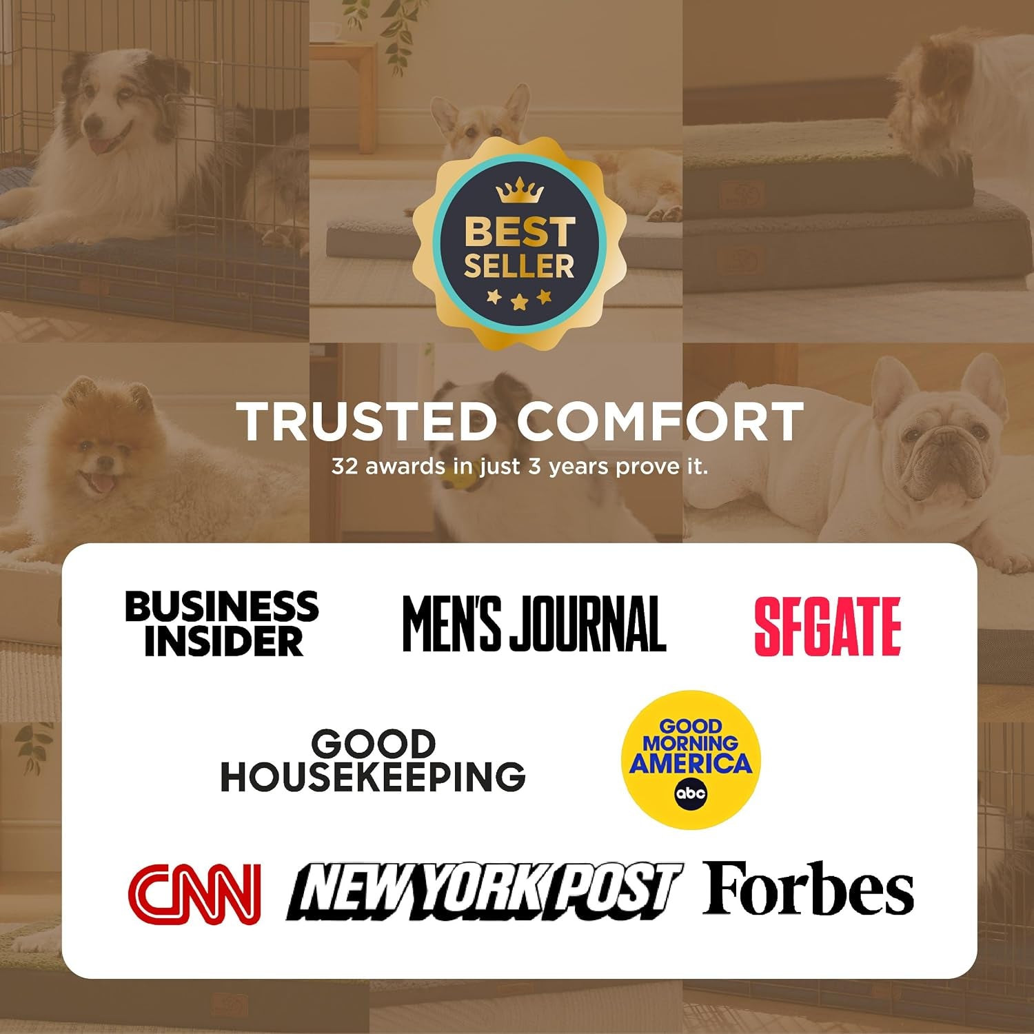 Bedsure Washable Dog Bed Medium Size Dog with Comfy Sherpa, 30X20In Grey | Orthopedic Egg Crate Foam,Comfort Support Flat Rectangle Pet Mat,Non-Slip Bottom,Removable Cover,For Medium Pet up to 30 Lbs
